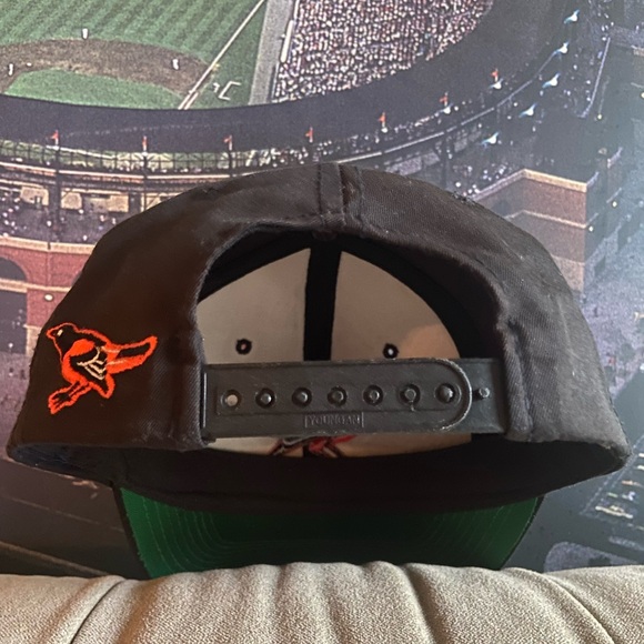 Vintage Baltimore Orioles Plain Logo G Cap YoungAn Snapback Hat 90s MLB - Picture 2 of 5